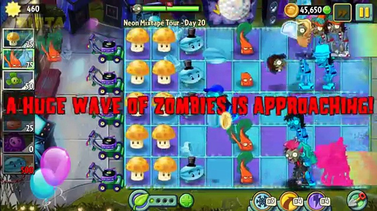 Plants vs. Zombies 2 - Neon Mixtape Tour! (Day 20,21,22) Arcade!