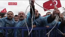 Cumhurbaşkanı Erdoğan'a suikast girişimi davasında sanıklara protesto