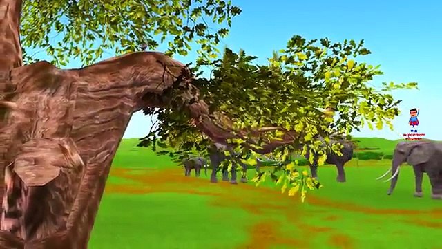 Воробей и Слон 3D мультфильм смешной короткий фильм для детей, малышей и младенцев