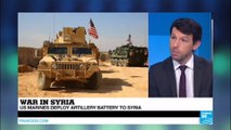 Syria: US marines deploy troops and artillery battery near Islamic state group capital of Raqqa