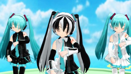 【MMD】らぶ式ちびミク【 PONPONPON 】ワイド