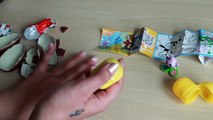 Penguins of Madagscar KINDER SURPRISE EGGS Unboxing Unwrapping Opening