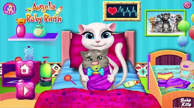 Игра Рождение Малыша Анжелы Говорящий Том и Анжела Детские игры для детей