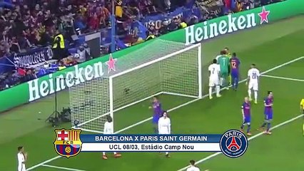 Milagres Existem- Barcelona Reverte o Placar 6-1(Gols) Barcelona VS PSG