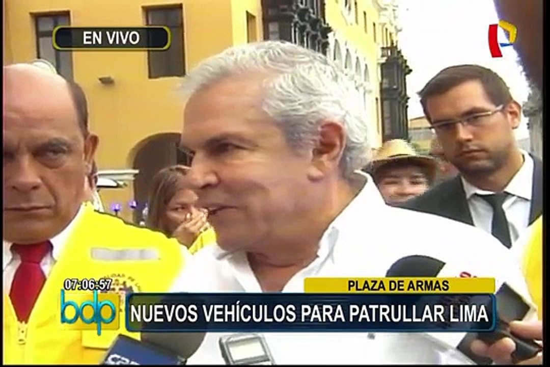 MML: presentan nuevos vehículos con modernas cámaras contra delincuencia