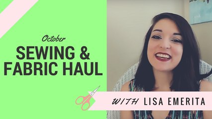 Fabric Haul & Sewing Plans - October 2016
