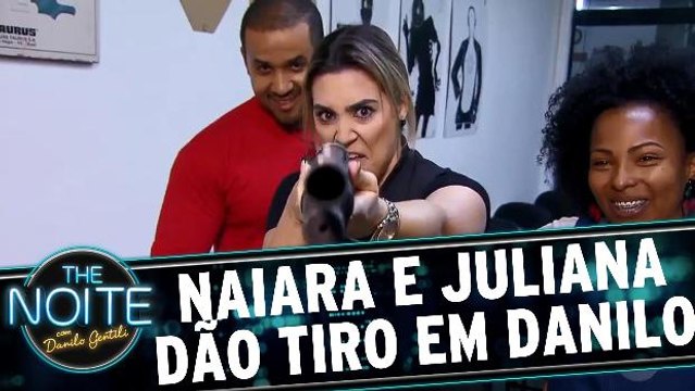 Naiara Azevedo e Juliana dão tiro em Danilo Gentili