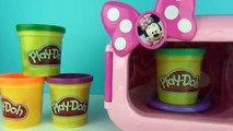 Minnie Mouse Playdoh Food Cooking Microwave Pretend Toy Cutting Fruit Velcro