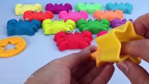 Play Doh Crabs with Star Heart Circle Shapes Cookie Cutters Fun and Creative for Kids