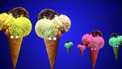 Cherry Caramel Finger Family Ice Cream Songs Daddy Finger Nursery Rhymes