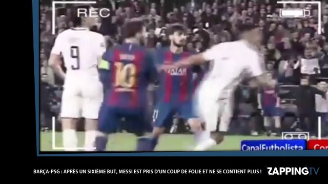 Barça - PSG : Lionel Messi est devenu complètement fou après le 6ème but barcelonais (Vidéo)