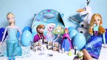 GIANT Elsa Anna Surprise Eggs Play Doh - Disney Frozen Kristoff Olaf Sven MLP Mystery Mini