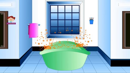 Learn Colors with Cartoon Bathing, Teach Colours, Baby Children Kids Learning Videos by Ba