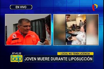 Clínica no tenía licencia: joven muere durante liposucción