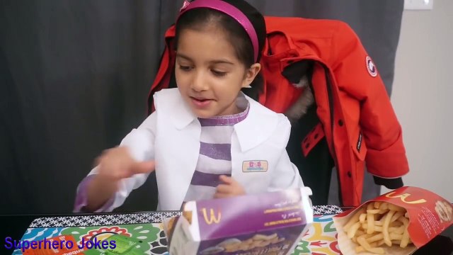 Dr. Ryan farting Giant Bear shot in tummy Doctor Check up syringe injection pretend play