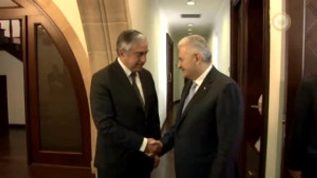 Başbakan Binali Yıldırım, KKTC Cumhurbaşkanı Akıncı Ile Görüştü