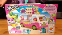 Shopkins Season 3 Scoops Ice Cream Truck Playset Food Fair Van Car Exclusive Fun Toy Video