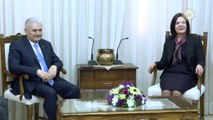 Başbakan Yıldırım, KKTC Cumhuriyet Meclisi Başkanı Siber Ile Görüştü