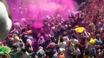 Hundreds of widows celebrate the Indian festival of colours