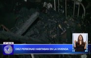 Adultos mayores se salvaron de morir luego que incendio consumió casa en Santa Elena