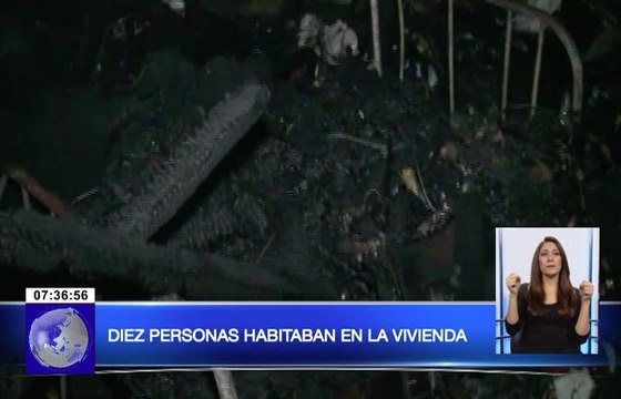 Adultos mayores se salvaron de morir luego que incendio consumió casa en Santa Elena