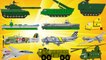 Military Vehicles for Kids | Army Navy Airforce Tanks Ships & Planes for Children