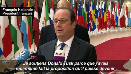 Les leaders européens soutiennent la nomination de Tusk