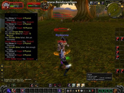 lvl 1 rogue vs hogger