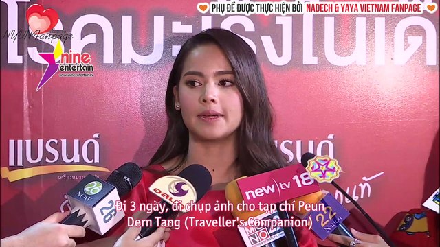 [vietsub] Yaya hẹn hò cùng Nadech chụp ảnh ở Việt Nam | Interview 26.07.16