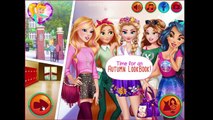 Frozen Elsas Autumn LookBook with Jasmine Belle & Aurora | Disney Princess Dress Up Games