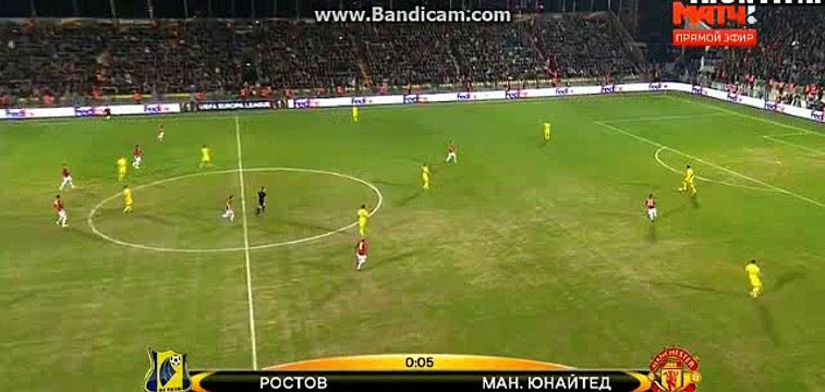 Manchester United Amazing 1st Chance - Rostov vs Manchester United - Europa League - 09/03/2017