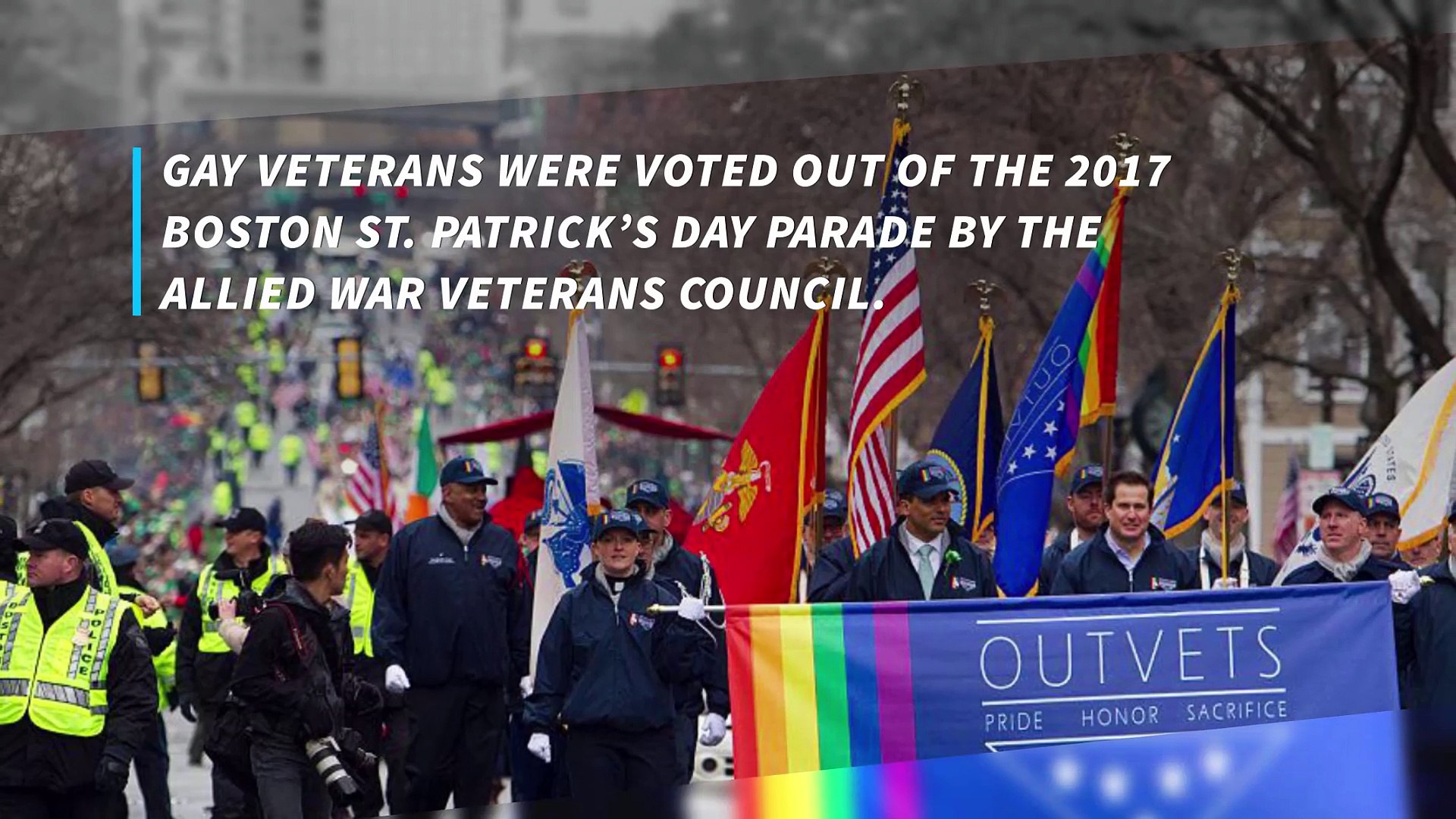 ⁣Gay veterans banned from Boston St. Patrick's Day parade