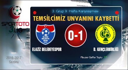 Elaziz Belediyespor 0-1 Darıca Gençlerbirliği