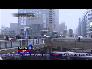 Anomali Salju Turun Di Bulan November Menyelimuti Tokyo Jepang - NET 16
