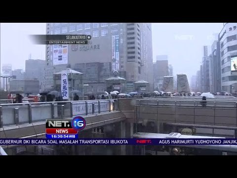 Anomali Salju Turun Di Bulan November Menyelimuti Tokyo Jepang - NET 16