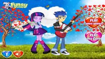 My Little Pony Equestria Girls Rainbow Rocks Flash and Twilight Sparkle Sweet Kissing Game
