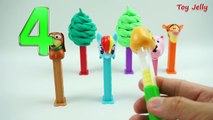 Learn Colors Play Doh Modeling Clay Ice Cream Cookie Cutter PEZ Toys Disney Princess Nurse