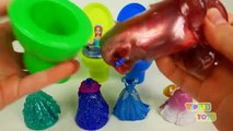 Disney Princess Toilet Potty Slime Surprise Toys - Flarp Noise Putty