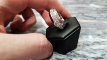 2.93 ct Sapphire and 0.68 ct Diamond, 18 ct White Gold Dress Ring - Antique Circa 1920