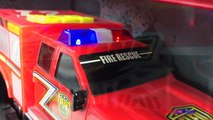 COLLECTION OF FAST LANE MIGHTY MACHINES - CITY VEHICLES COLOR CHANGING FIREFIGHTERS AMBULANCE POLICE-S