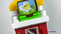 MEGABLOKS FARMHOUSE FRIENDS WITH THREE BLOCK BUDDIES FARMER CHICKEN COW TRACTOR WITH STOP MOTION-5m6Z