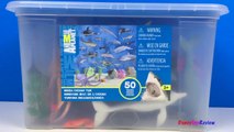 ANIMAL PLANET MEGA OCEAN TUB SHARKS DOLPHINS TURTLES SEAHORSE STARFISH OCTOPUS WHALE CRAB - UNBOXING-xw7X-zc