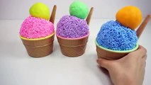 Learn Colors Clay Foam Ice Cream Cups Surprise Toys Minions Spiderman Hello Kitty Toys Story-ECFu