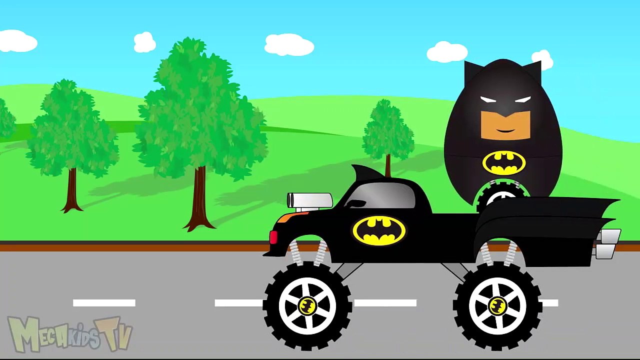 Auto Transport - SuperHeroes Monster Trucks - Video For Kids-PKMMUP