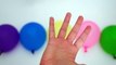 5 Wet Colours Balloons - Learn colors water balloon Finger Family nursery rhymes compilation-XFxtleBxH