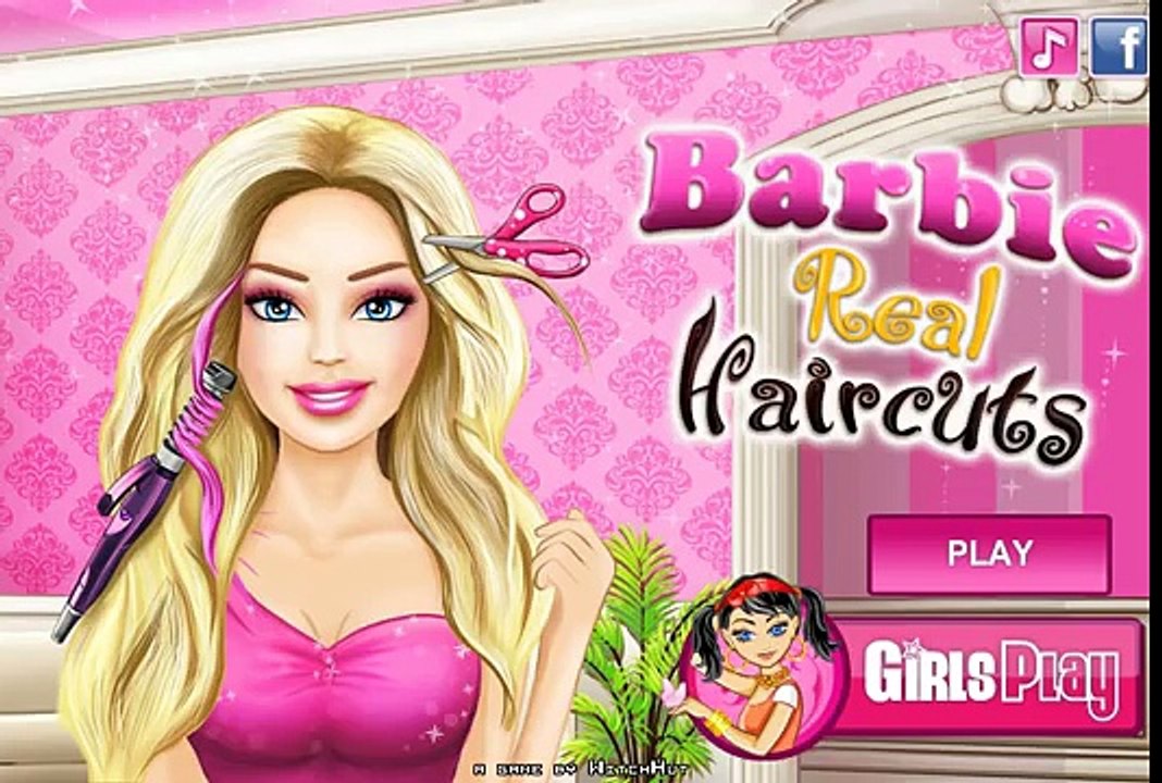 NEW Игры для детеей—Disney Принцесса Барби прическа—мультик для девочек
