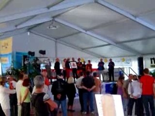 Remise d'un tableau du Biche au Club Nautique de Lorient