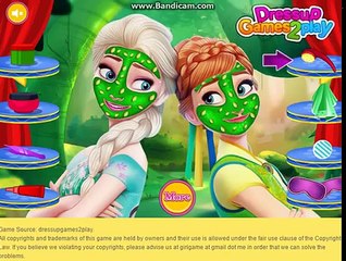 Скачать видео: Disney Frozen Games - Frozen Sisters Elsa and Anna Facial - Baby Videos Games For Girls