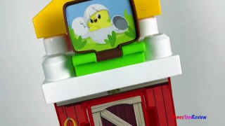 MEGABLOKS FARMHOUSE FRIENDS WITH THREE BLOCK BUDDIES FARMER CHICKEN COW TRACTOR WITH STOP MOTION-5m