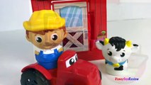 MEGABLOKS FARMHOUSE FRIENDS WITH THREE BLOCK BUDDIES FARMER CHICKEN COW TRACTOR WITH STOP MOTION-5m6Zg